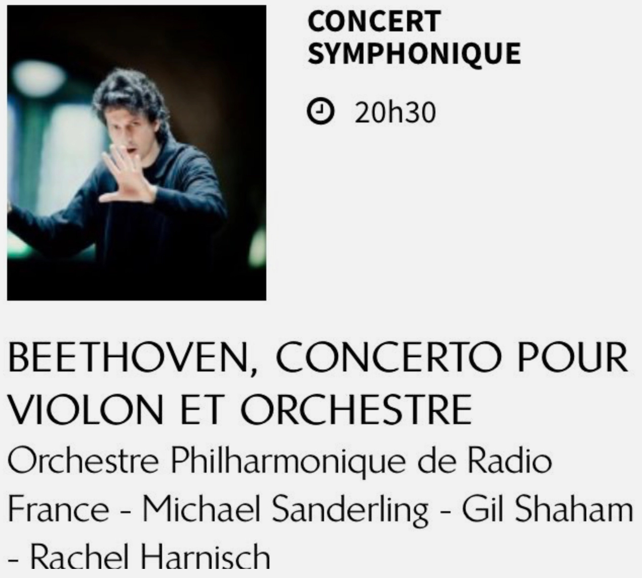 Michael Sanderling Debut with the Orchestre Philharmonique de Radio France